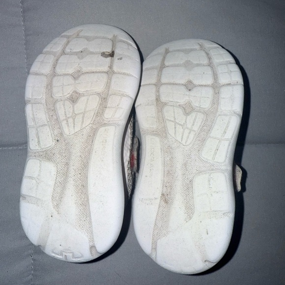 Under Armour Kids' Pink and Gray Sneakers Size 8 - Picture 4 of 6